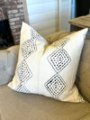 Black & White Diamond Authentic Vintage Mud Cloth Cover