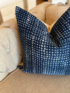 Newberry Tie Dye Mudcloth Linen Pillow Cover