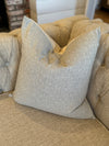 Light Grey Dot Linen Pillow Cover