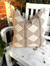 Ivory Rust White Dot Mud Cloth Pillow Cover