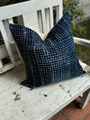Dotty Vintage Indigo Pillow Cover