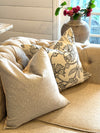 Light Grey Dot Linen Pillow Cover