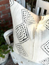 Black & White Diamond Authentic Vintage Mud Cloth Cover