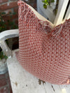 Rust Tweed Linen Pillow Cover