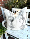 Black & White Diamond Authentic Vintage Mud Cloth Cover