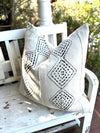 Black & White Diamond Authentic Vintage Mud Cloth Cover
