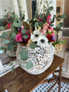Wood Boho Patchwork Planter
