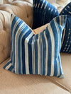 Vintage Indigo Stripe Pillow Cover