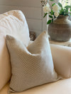 Neutral Textured Light Grey Pillow Cover