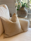 Neutral Textured Creamy Beige Pillow Cover