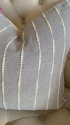 Designer Grey & white Textured  Pillow Cover