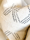 Black & White Heart Authentic Mud Cloth Cover