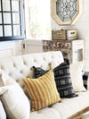 Floral Mud Cloth Pillow Cover
