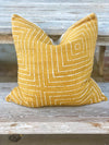 Modern Square Mustard Pillow Cover