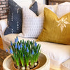 Midnight Grey Three Dot Mud Cloth Pillow Cover