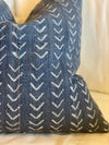 Midnight Grey Little Arrow Mud Cloth Pillow Cover