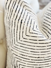 White & Black Square Mud Cloth Pillow Cover