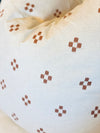 Rust Hemp Linen Pillow Cover