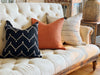Vintage Wash Rust Linen Pillow Cover