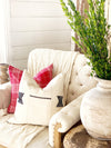 Perfectly Holiday Red Plaid Holiday Linen Pillow Cover