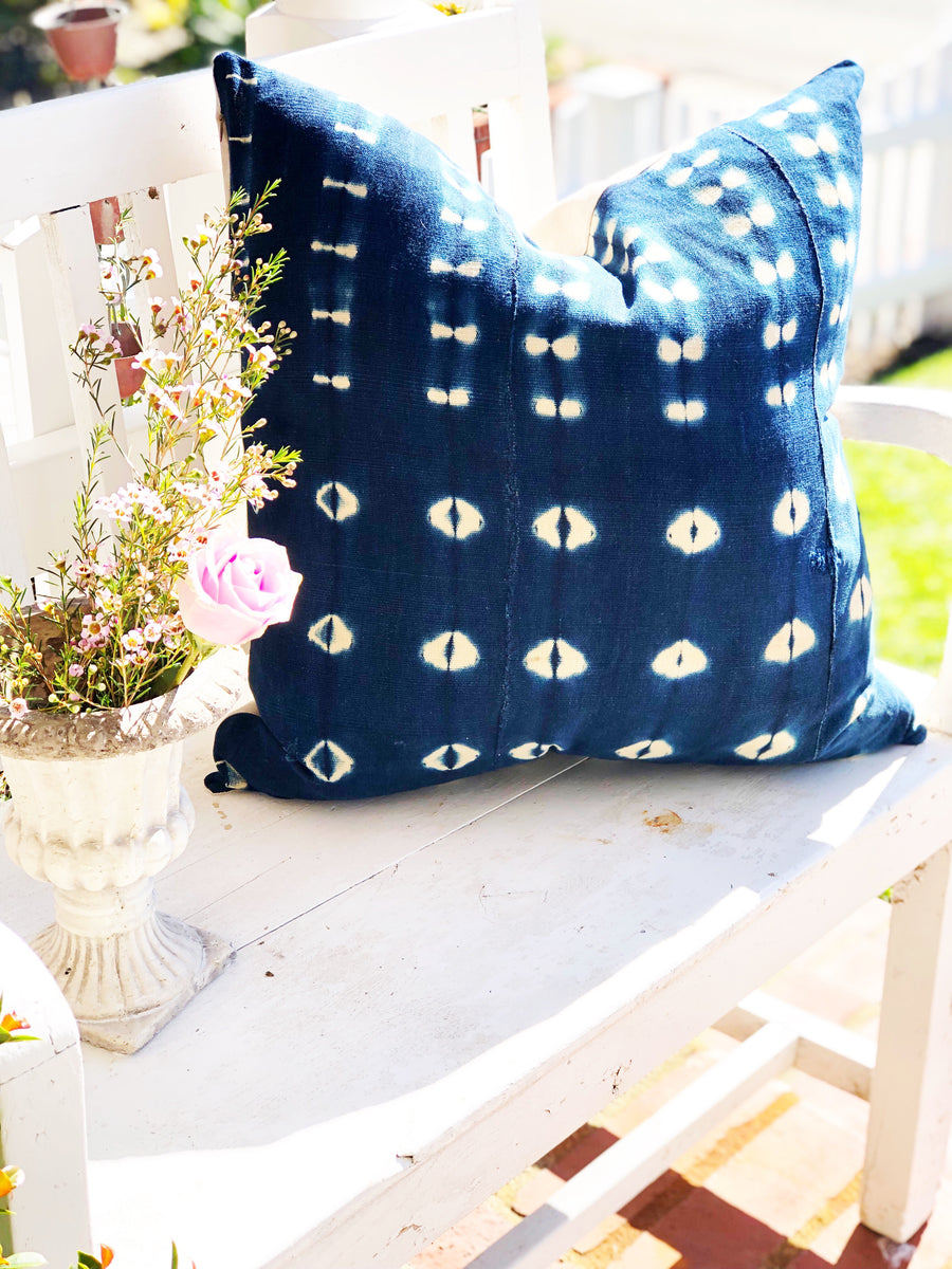 Medium Wash Vintage Indigo Pillow Cover SheBloom