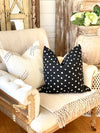 Bonnie Black Dot Pillow Cover