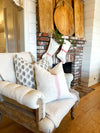 Hand-Stitched Vintage Grain Sack Pillow Cover