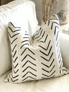 Big Black Arrow Mud Cloth Pillow Cover