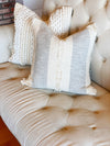 Vintage Grey Stripe Designer Pillow Cover