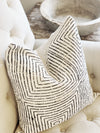 White & Black Square Mud Cloth Pillow Cover