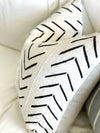 Big Black Arrow Mud Cloth Pillow Cover