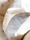 Vintage Black Stripe Designer Pillow Cover