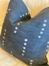 Midnight Grey Three Dot Mud Cloth Pillow Cover