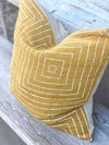 Modern Square Mustard Pillow Cover