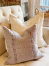 Taupe Diamond Textured Pillow Cover