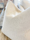 Neutral Woven Creamy White Pillow Cover