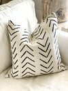 Big Black Arrow Mud Cloth Pillow Cover