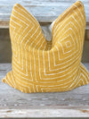 Modern Square Mustard Pillow Cover