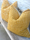 Modern Square Mustard Pillow Cover