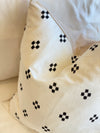 Off White Jennifer Black Linen Pillow Cover