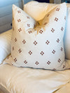 Rust Hemp Linen Pillow Cover