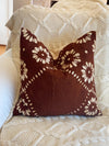 Rust Boho Flower Pillow Cover
