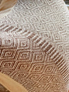 Taupe Diamond Textured Pillow Cover