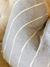 Designer Grey & white Textured  Pillow Cover