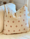Rust Hemp Linen Pillow Cover