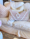 Blush Designer Textured Pillow Cover