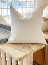 Neutral Woven Creamy White Pillow Cover