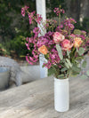 Milk Glass Hobnail Vase