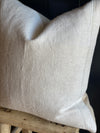 Ellie European Cream Linen Pillow Cover