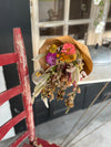 large dried flower bouquet